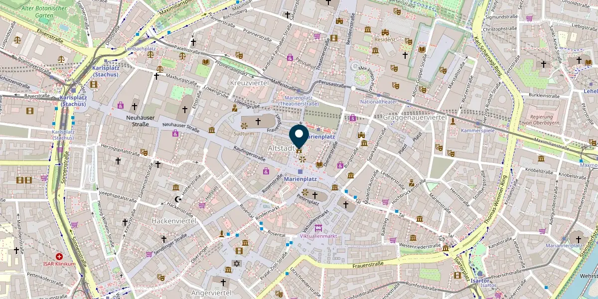 Standort von M. Eirich auf OpenStreetMap - Musterstraße 1, 80331 München